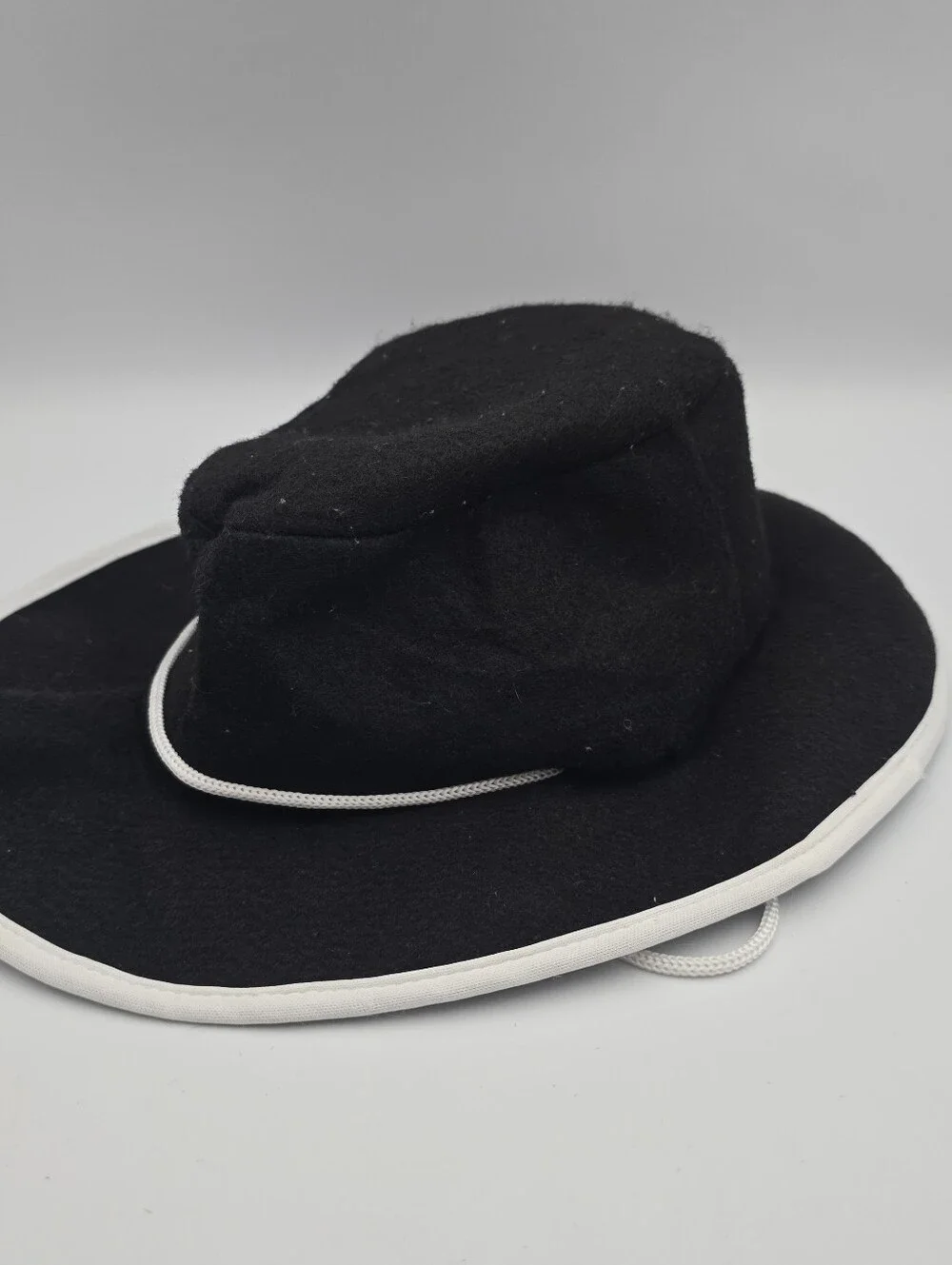 Unbranded Kids Black Felt Bucket Sun Hat
